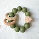 Essential Teether - Olive Green
