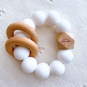Essential Teether - White Wash