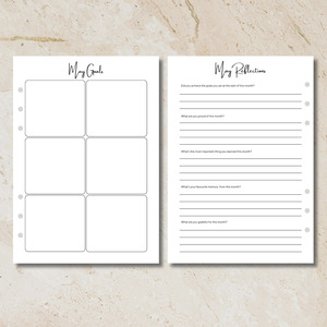 Sunday Series - Monthly Goals & Reflections