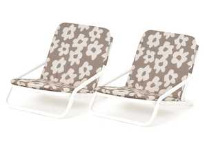 Husk Flower Beach Chair Set
