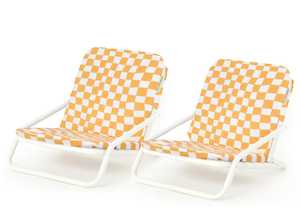 Golden Oasis: Golden Oasis Beach Chair Set