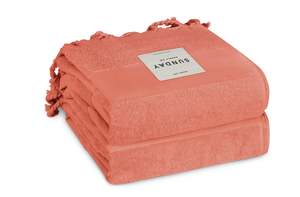 Beach Umbrella Chair In Stock: Terracotta Beach Towel Set of 2