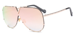 Round: Women's shield Sunglasses