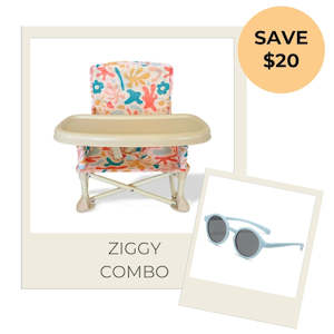 Portable Highchair & Baby Sunglasses Combo | Ziggy