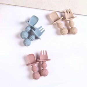 Silicone Baby Spoon and Fork Set