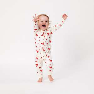Organicbabyclothes: I got your heart organic sleepsuit