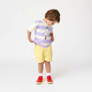 All: Ice cream Tee and Yellow Shorts Set