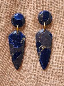 Midnight Mini Dagger Drop Earrings