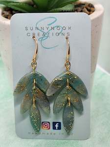 Pale Turquoise 3 Drop Earrings
