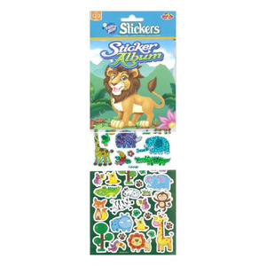 Stickers Tattoos: Sticker Album with Wild Animal Stickers
