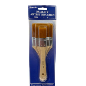 Paint Brushes: Synthetic Brush 3pc Set