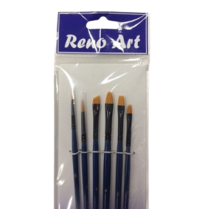 Paint Brushes: Golden Synthetic Paint Brush 6pc Small Set