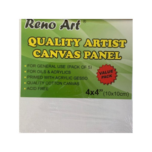 Canvases: Reno Art Canvas Panel - 4 x 4in - 10 x 10cm