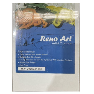 Canvases: Paintwell Student Canvas 9 x 12in - 23cm x 30cm x 18mm