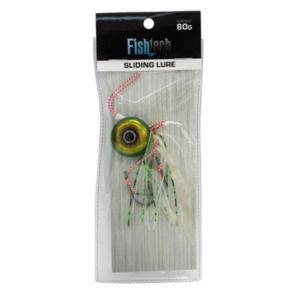 Lures Jigs Softbait: Fishtech 80g Slippery Slider Lure - Green