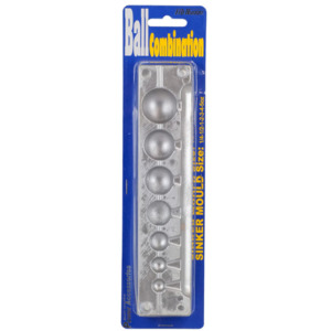 Sinkers: Pro Hunter Ball Sinker Mould Combo of 7 from 1/4oz to 6oz