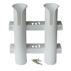 Rods Reels: 2 Rod Holder Rack White
