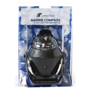 Boat Accessories: Anglers Mate Black Boat Compass