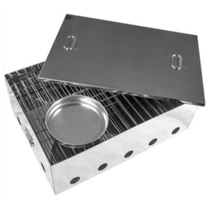 Two Tray Portable Stainless-Steel Smoker - Fish