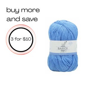 Acrylic Yarn: Super Blend Basic Yarn - Footy Light Blue