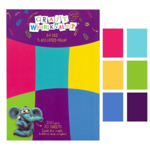 Card Paper Packs: A4 Neon Pad