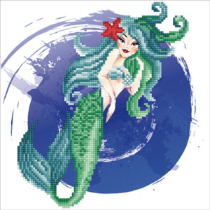Diy Kits: Diamond Dots - Mermaid 30x30cm