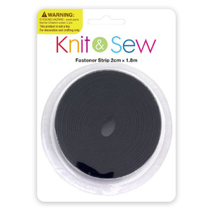 Sewing: K&S Fastener Strip Black 20mm