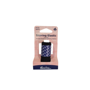Elastic Shirring 20m - Black