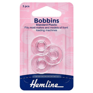 Hemline Plastic Bobbins 3pc
