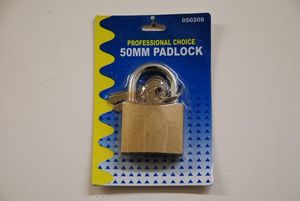 Tools: Brass Padlock 50mm