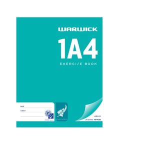 Warwick 1A4 Exercise Book