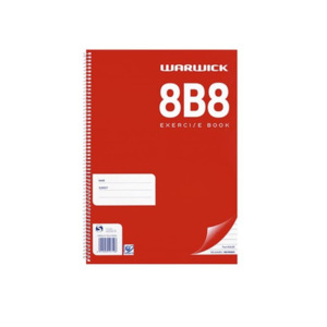 Warwick Spiral 8B8 Exercise Book
