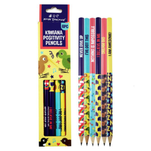 Pencils Markers: Positivity Pencils Playful 6pc