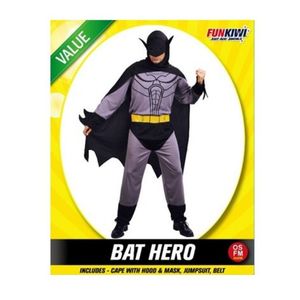 Mens Costumes: Value Adult Costume - Bat Hero 89902