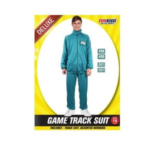 Mens Costumes: Deluxe Adult Costume - Game Track Suit
