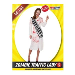 Womens Costumes: Deluxe Costume - Zombie Traffic Lady