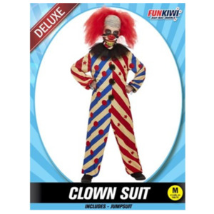 Childrens Costumes: Deluxe Costume Childrens - Clown Suit Child