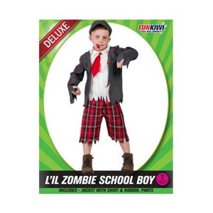 Deluxe Toddler Costume - LIL Zombie School Boy