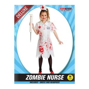 Childrens Costumes: Deluxe Child Costume - Zombie Nurse