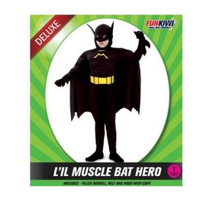 Childrens Costumes: Deluxe Toddler Costume - LIL Muscle Bat Hero