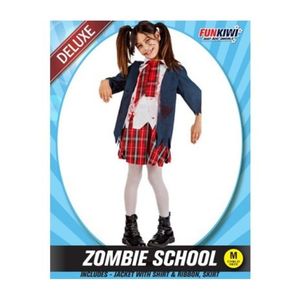 Childrens Costumes: Deluxe Child Costume - Zombie School Girl