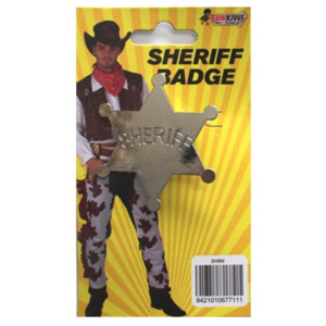 Costume Accessories: FunKiwi - Metal Sheriff Badge