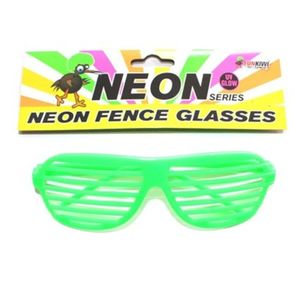 Neon Fence Glasses - Green