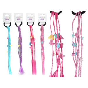 Hair Accessories: Butterfly-Plait 5 Braid Elastic Hair Extension