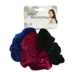 Hair Accessories: Hair Scrunchies Velvet 3pc