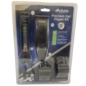 SAS Precision Hair Clipper Kit 12pce