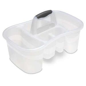 Bathroom Storage Solutions: Sterilite Shower Caddy - Clear
