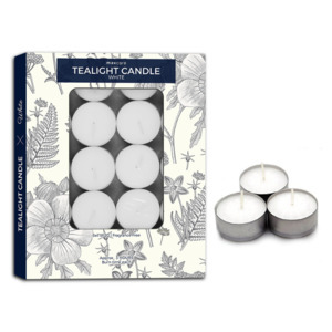Candles: Maxcare Tealight Candles White 20pk