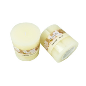 Candles: Scented Pillar Candle - Vanilla 7 x 7cm