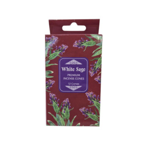 Backflow Cones - White Sage Incense